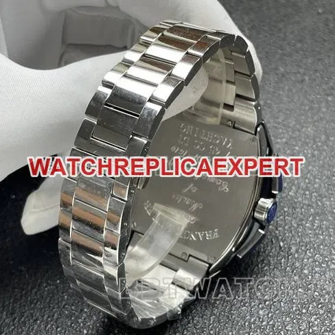 watch ABF factory Frank Muller V45black dial steel braceletside live photo