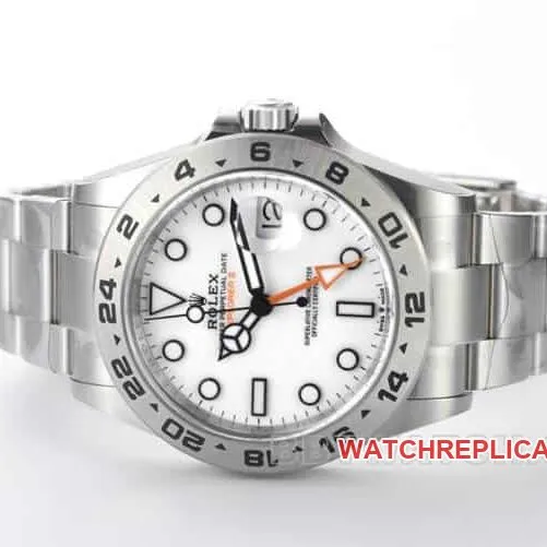 CleanRolex Explorer top-tier replicawhite dialsteel bracelet model 226570front live photo