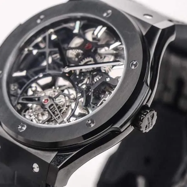 Hublot high-quality watch (Hublot) Classic Fusion (CLASSIC FUSION) series tourbillon watch side view