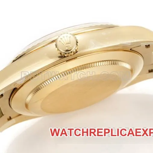 watch Rolexyellow goldPPM factory Day-Date mechanical green dialfront live photo