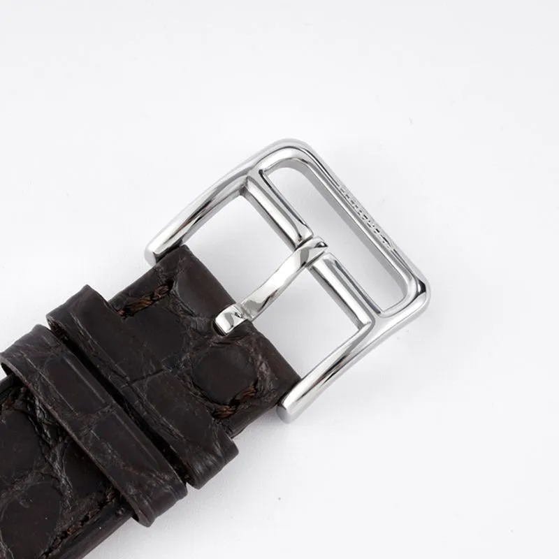 Hermès top-tier watch HeureH three-hand series ladies quartzleather strap casual watch side view
