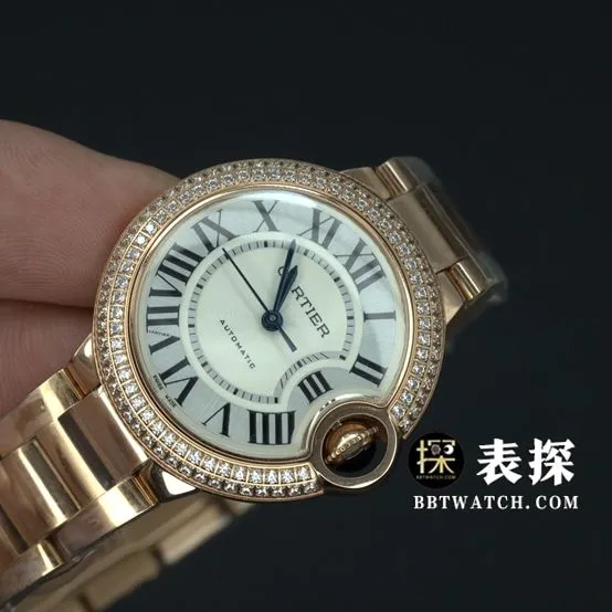 V6 factory Cartier blue balloon top-tier high-quality watch ladies white dial blue needle steel bracelet model pictures and prices front live photo