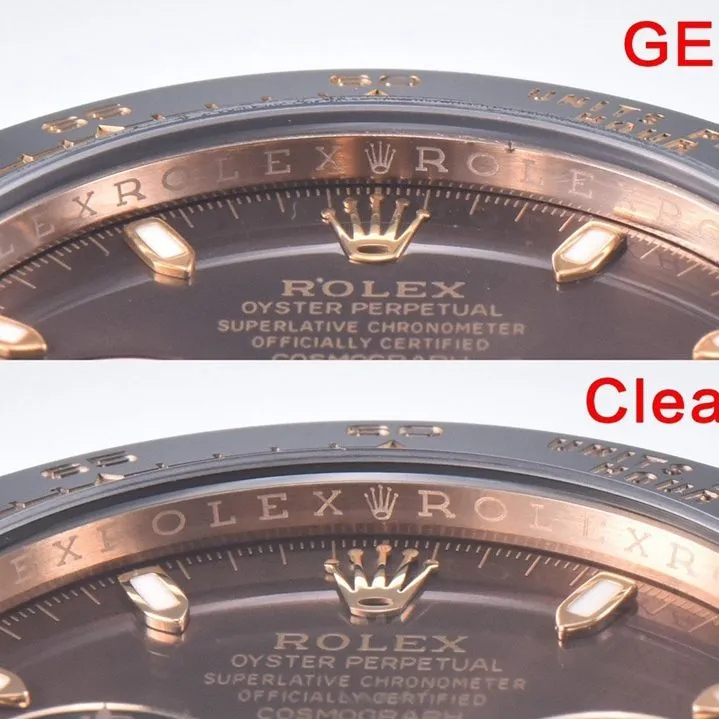 Rolex ceiling watch, Daytonareplica watch, front comparison picture