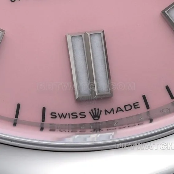 C factory Rolex Oyster Perpetual super A 36mm candy pink disk m126000-0008 front real picture