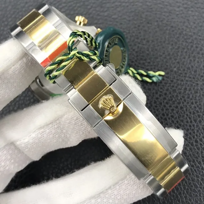 Top-tier watch Rolex universe chronograph Daytona men's black dial gold belt automatic movement watch back cover picture