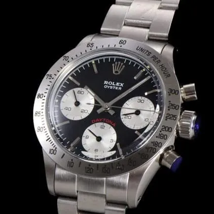 top-tier watch Rolex retro series black dial men's watch manual chronographmovement front view