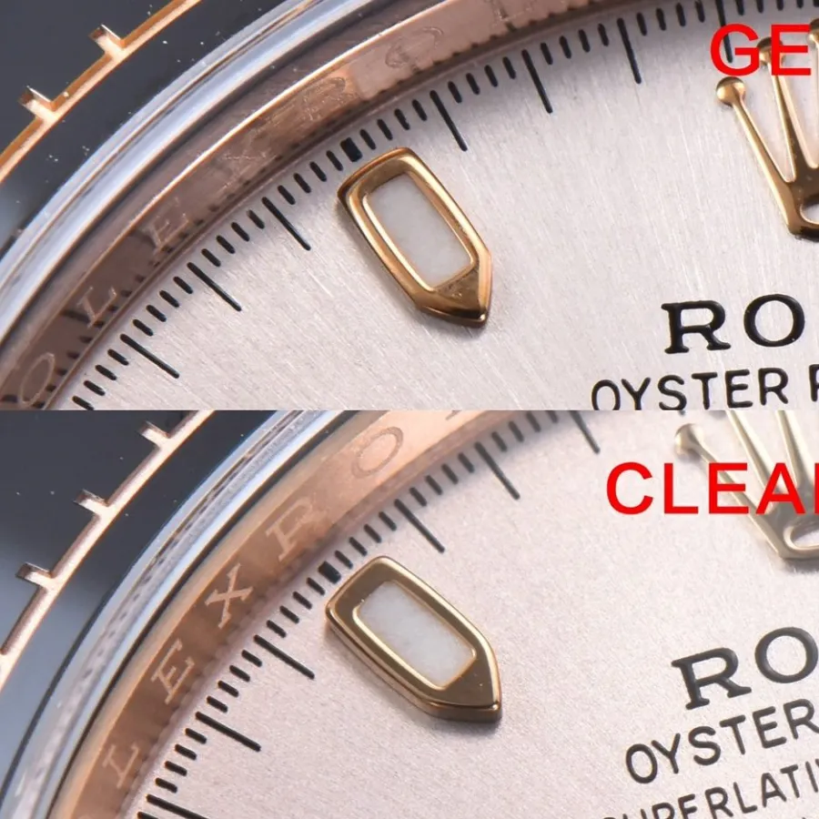C factory rose goldDaytona genuine and fake comparison evaluation Rolextop-tier watch logo comparison chart