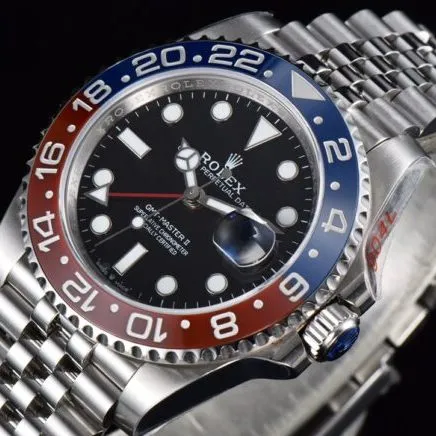 top-tier replicaVRolexblack dialGMT-MasterGMT full series watch detail shots