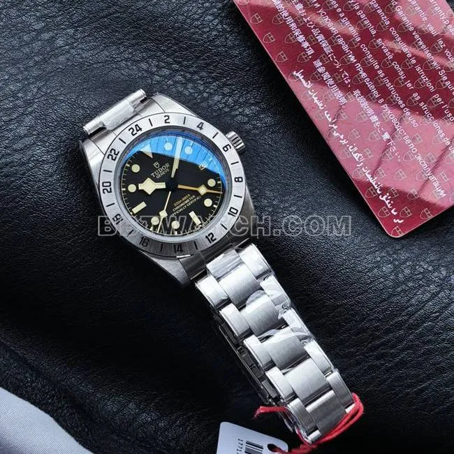 3CF factory 1:1replica watch Biwan Tudorblack dial steel braceletfront live photo
