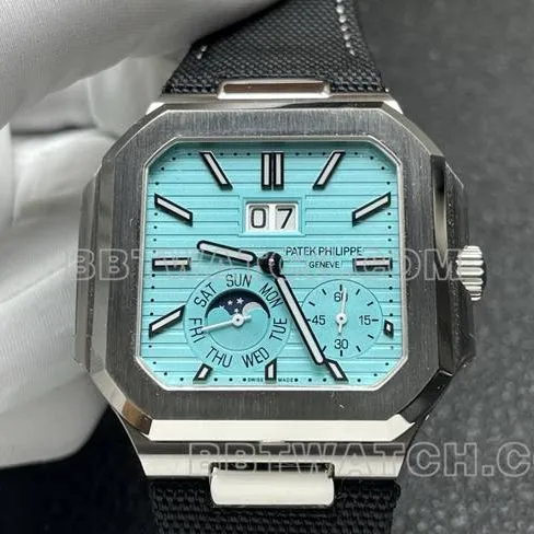 1:1replica watch P1 factory Patek PhilippeCUBITUSblue dial5822P-001front live photo
