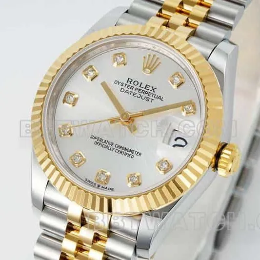 ARF FactoryRolex log 1:1top-tier replicasilver dial31mm gold five-grid chain link278273braceletlive photos