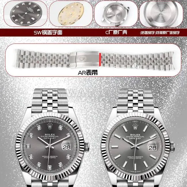 Rolex 41mm Datejust Gray Dial 3235