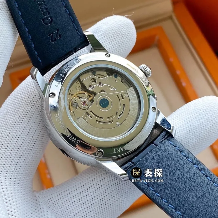 Vacheron Constantin Patrimony Ultra-Thin Watch Men's White Dial Moon Phase Leather Strap Model Pictures and Price List Real Shot Strap Images