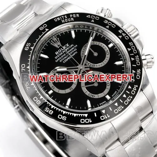 watch JF factory Rolex Daytonablack dial4131 mechanical 40mm front live photo