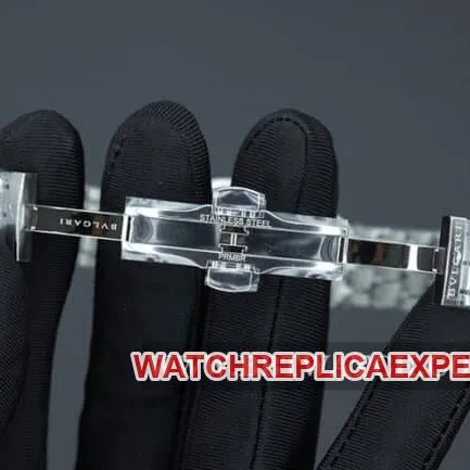 Bvlgaritop-tier watch ladies white dialsteel braceletSerpentiSeduttori gilt snake shadow quartz front view