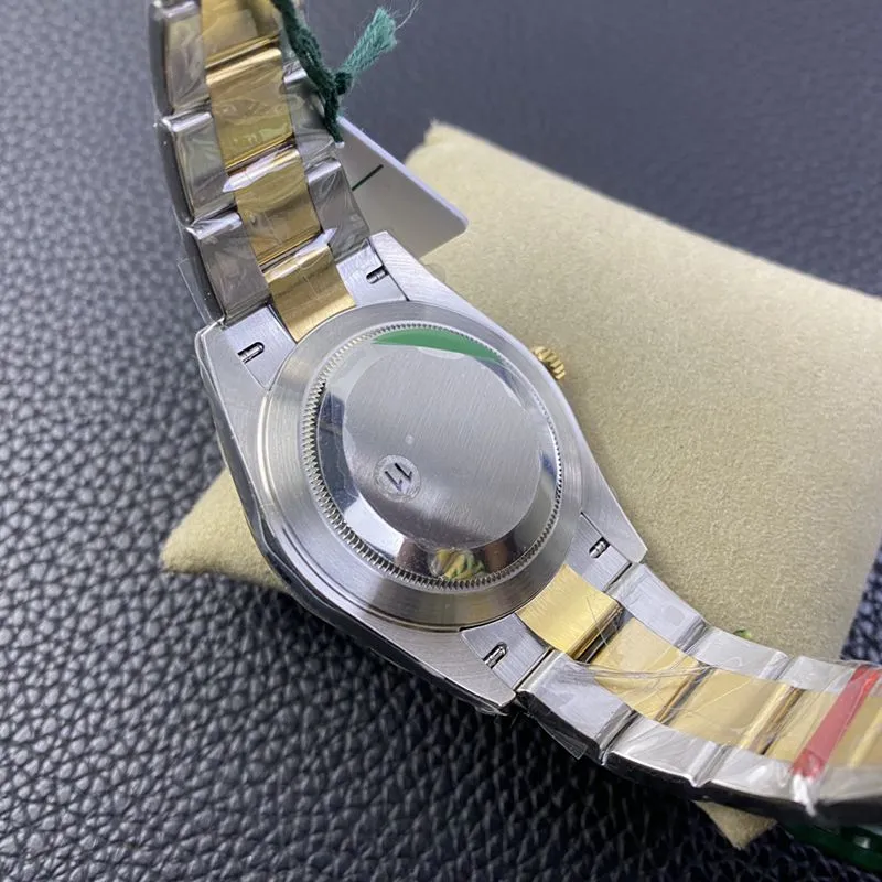 Rolex watch gold Datejust41MM gold plate new six-digit small crown watch front view