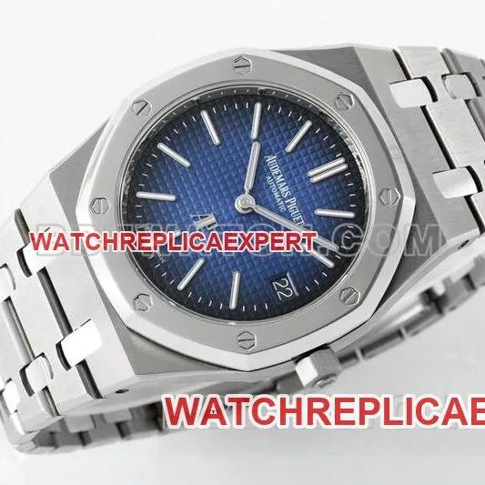 Audemars Piguet optimal collectible watches ZF Factory Royal Oak Blue Plate 2121 movement titanium 15202 side actual photo
