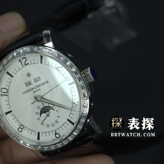 TW factory Vacheron Constantin historical masterpiece top-tier watch men's white dialleather strap model pictures and prices front live photo