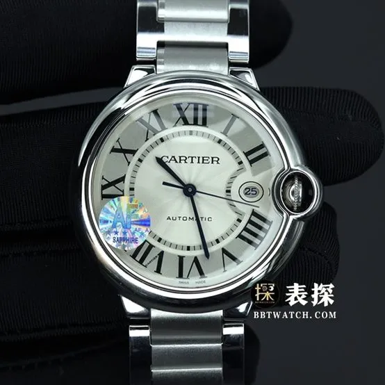 AF FactoryCartier blue balloon top-tier watch men's white dialsteel bracelet pictures and prices clasplive photos