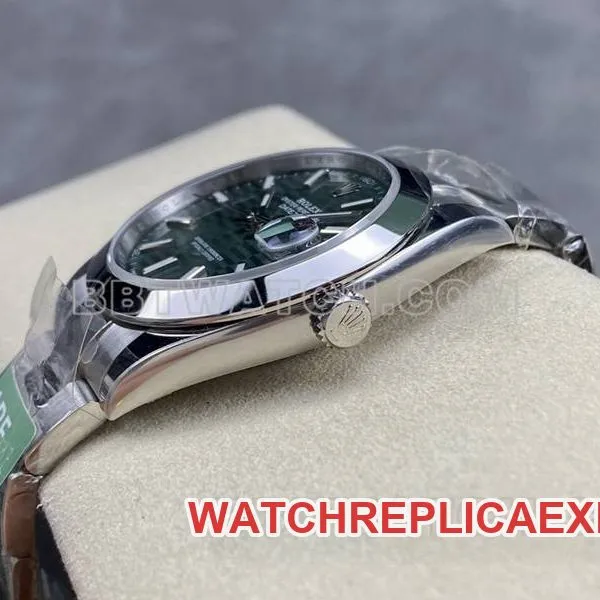 Rolex collectible watch ARF Factory log 41mm aperture green dial3235 steel bracelet bracelet live photos