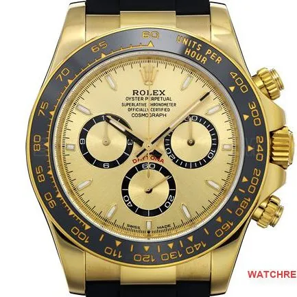 watch ZF FactoryDaytonaRolex gold plate gold case 4131 mechanical clasplive photos