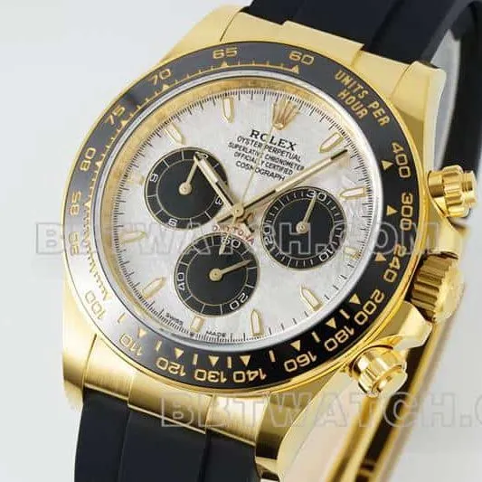 APS factory RolexDaytonatop-tier 1:1super meteorite plateyellow gold126518front live photo