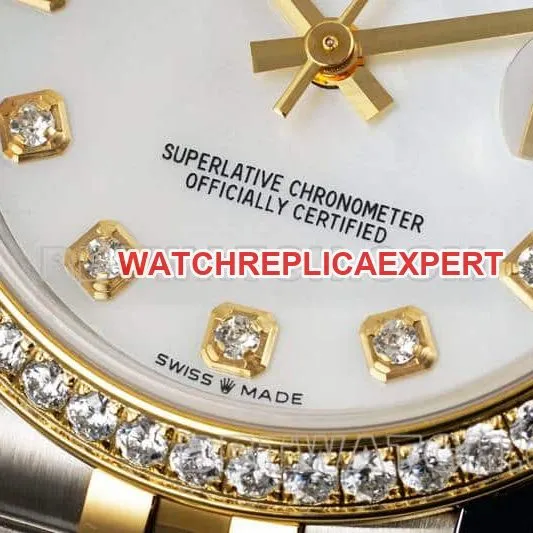 ARF FactoryRolex log mother-of-pearl disc diamond bezel31mm intergold five-lattice chain link 278383braceletlive photos