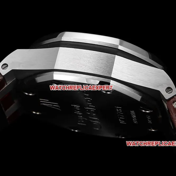 TW factory Audemars PiguetRoyal Oak offshore type 1:1super ivory white dialleather strap model 26470front live photo