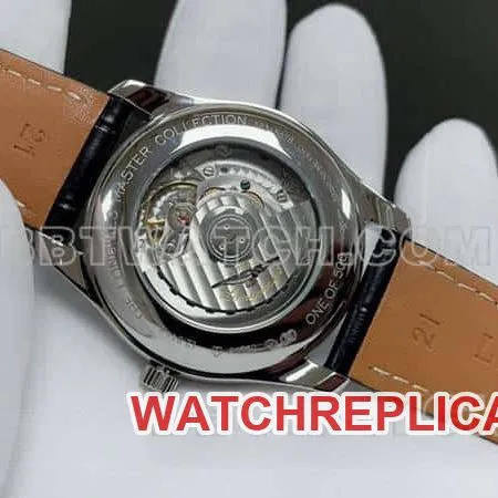 TW factory Longines watchmaking tradition top-tier silver dial black time scale leather strap model side live photo