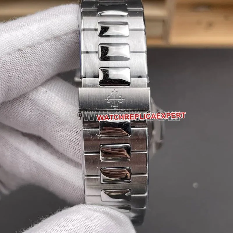 Patek Philippe1:1replica watch DDF factory Nautilus40mmgreen dial324movementsteel bracelet model braceletlive photos