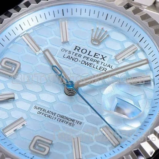 ES factory Rolex land type top-tier 1:1high-quality replicablue dial127236front live photo