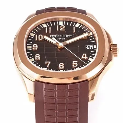 ZF FactoryPatek Philippetop-tier watch men's brown plate rubber strap mechanical underwater explorer series V3 version watch movement picture