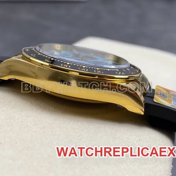Rolextop-tier watch ARF FactoryDaytonablue dialyellow gold4131 rubber model front live photo