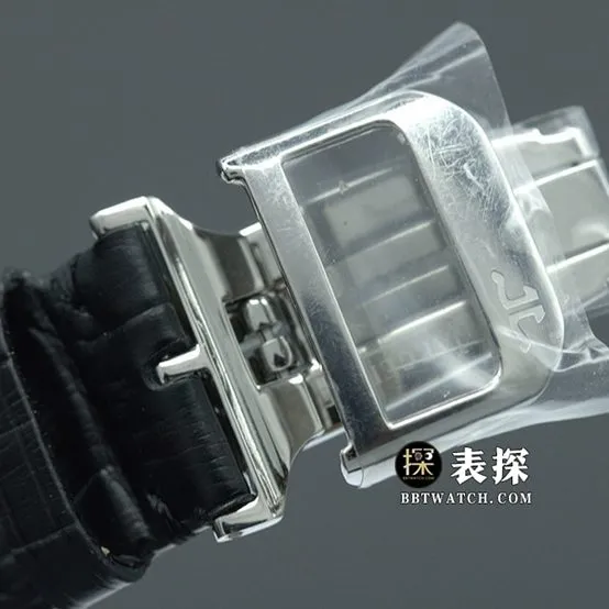 R8 factory master Jaeger-LeCoultre1:1replica watch silver gray plate tourbillonleather strap model 5086420clasplive photos