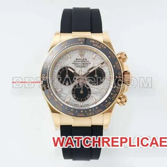 APS factory RolexDaytonatop-tier 1:1high-quality meteorite disc rose gold116515front live photo