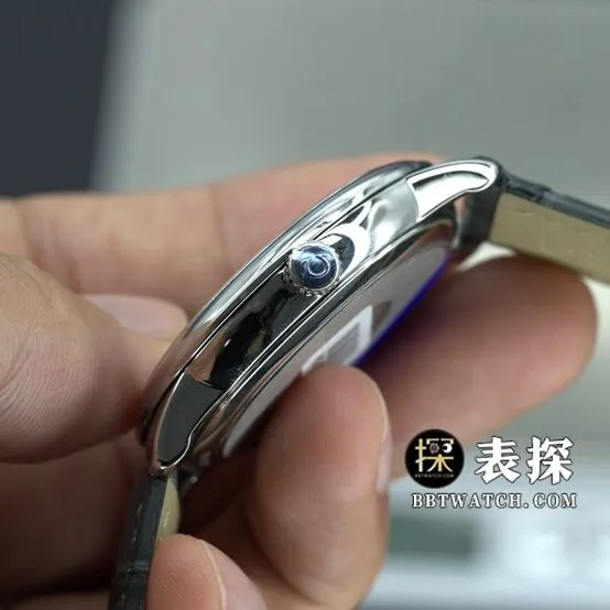 MKS FactoryOmega Diefei top-tier watch white dial gold needle leather strap model pictures and prices front live photo