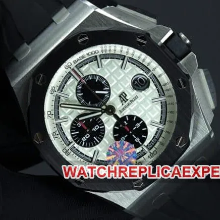 JF factory Audemars Piguettop-tier watch Royal Oak offshore series automatic movement men's white dialrubber strapmovement picture