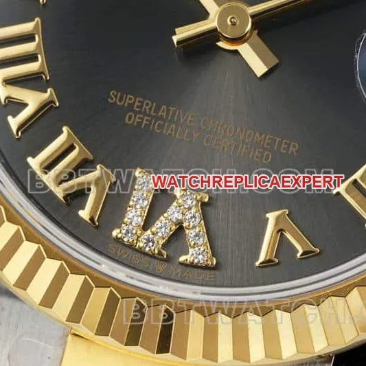ARF FactoryRolex log top-tier 1:1high-quality replicablack dial31mm gold triple link 278273front live photo