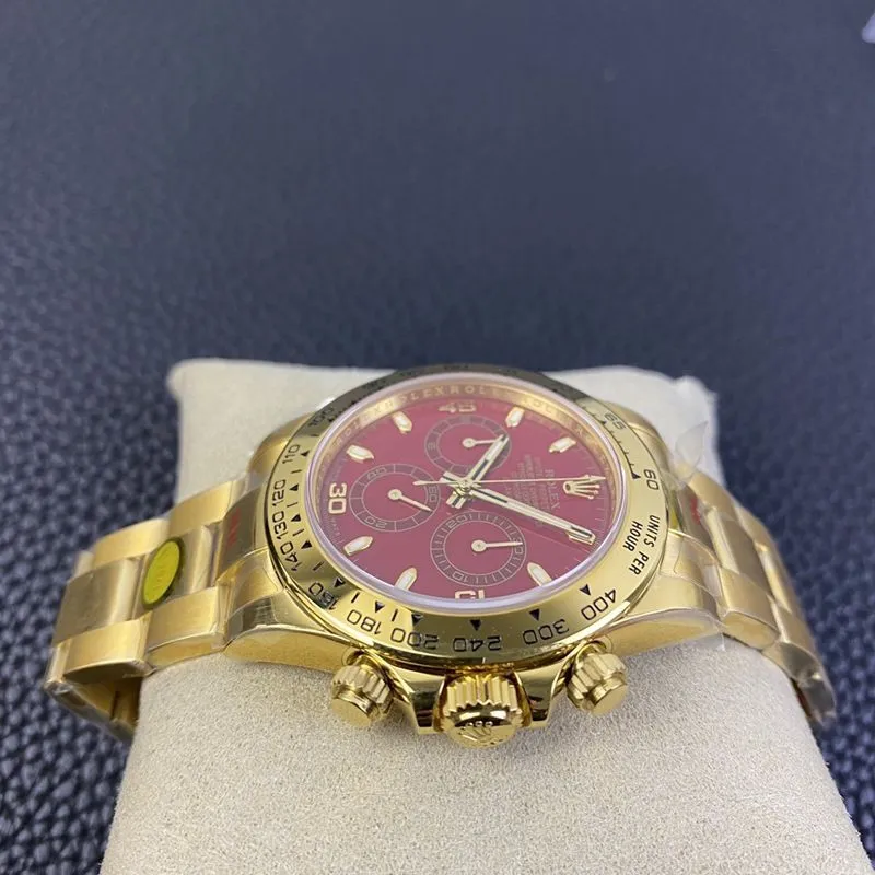 Rolexreplica watch Daytona4130movementBLKEN customized version red moon front view