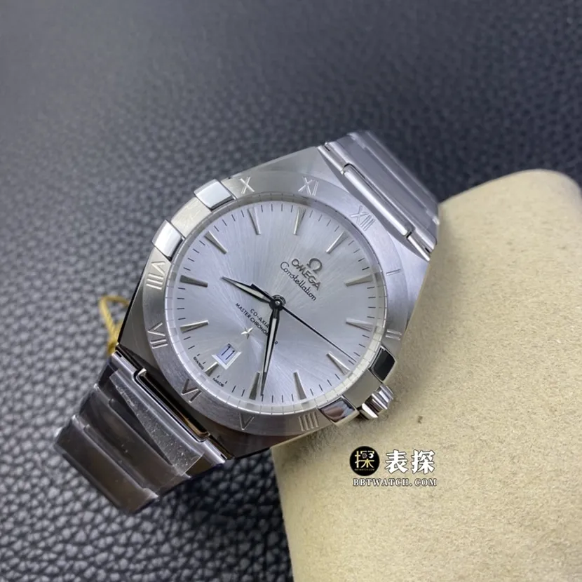 Omega Constellation watch men's silver dialsteel bracelet pictures and prices front live photo