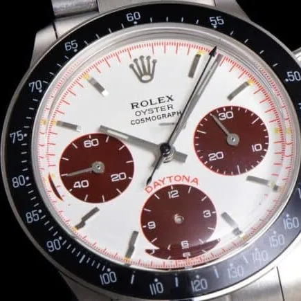 top-tier watch Rolex retro manual chronograph movement series white dial men's watch front view