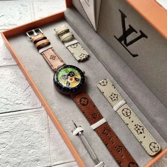 top-tier full set of packaging exclusive new original marquee Lv third generation smart watch front view