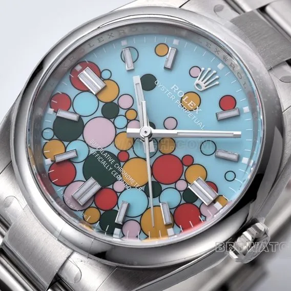 Factory C Rolex Oyster Perpetual 1:1top-tier replica36mm bubble noodle m126000-0009clasplive photos