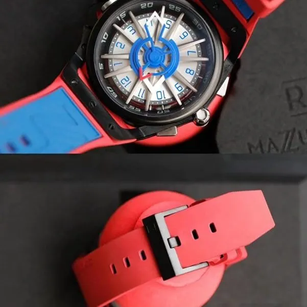 MAZZUCATO double-sided reverse tachometer dial men's trendy watch front view