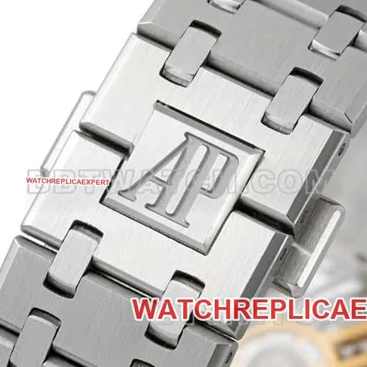 APS factory Audemars PiguetRoyal Oaksuper cloneblack dialchronograph26240side live photo