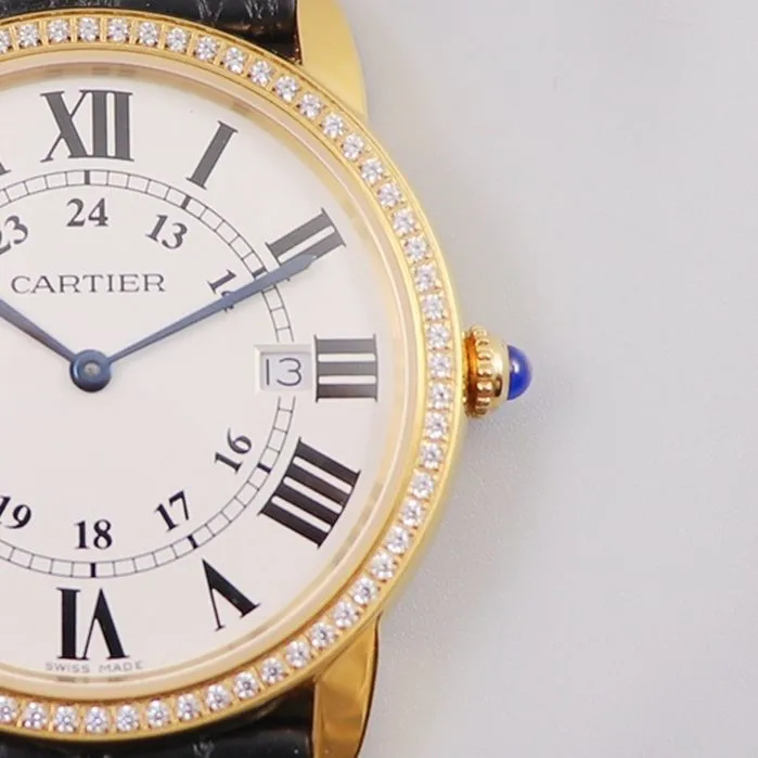 Cartier London series couple watch front view