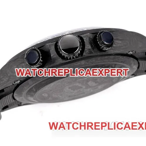 watch TWF factory Rolex Daytona carbon fiber modified custom red front live photo