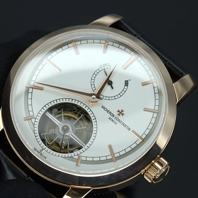 Jiangsu Constantin Heritage 89000/000R/9655super watch men's white dialleather strap model pictures and prices caseback live photo