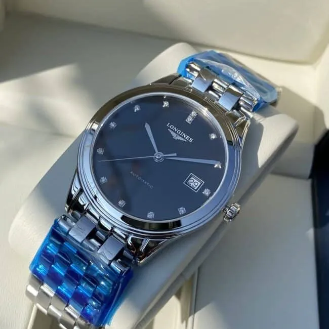top-tier century-old classic Longines military flag series originated from 1957 front view