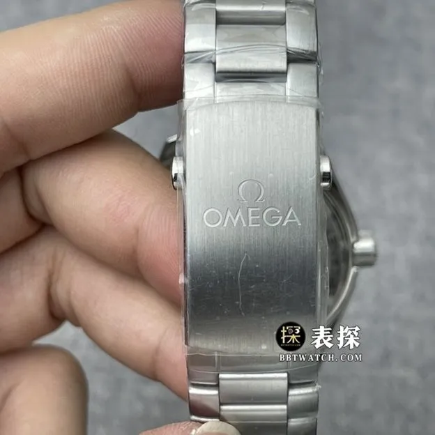 VS FactoryOmegaSeamastertop-tier 1:1high-quality watch men's black dialsteel bracelet picture and price caseback live photo